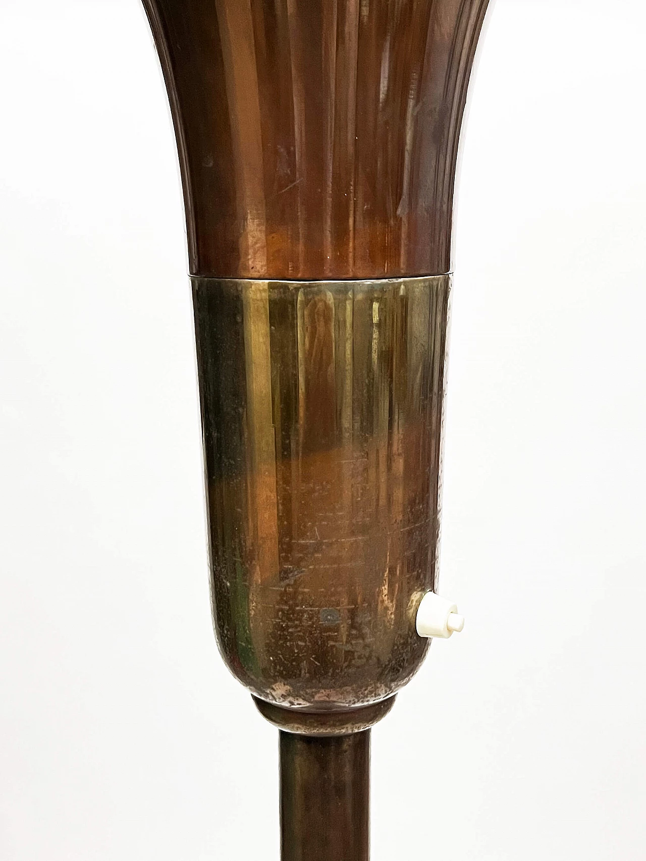 Alfa floor lamp in burnished brass by Luminator, 1930s 4