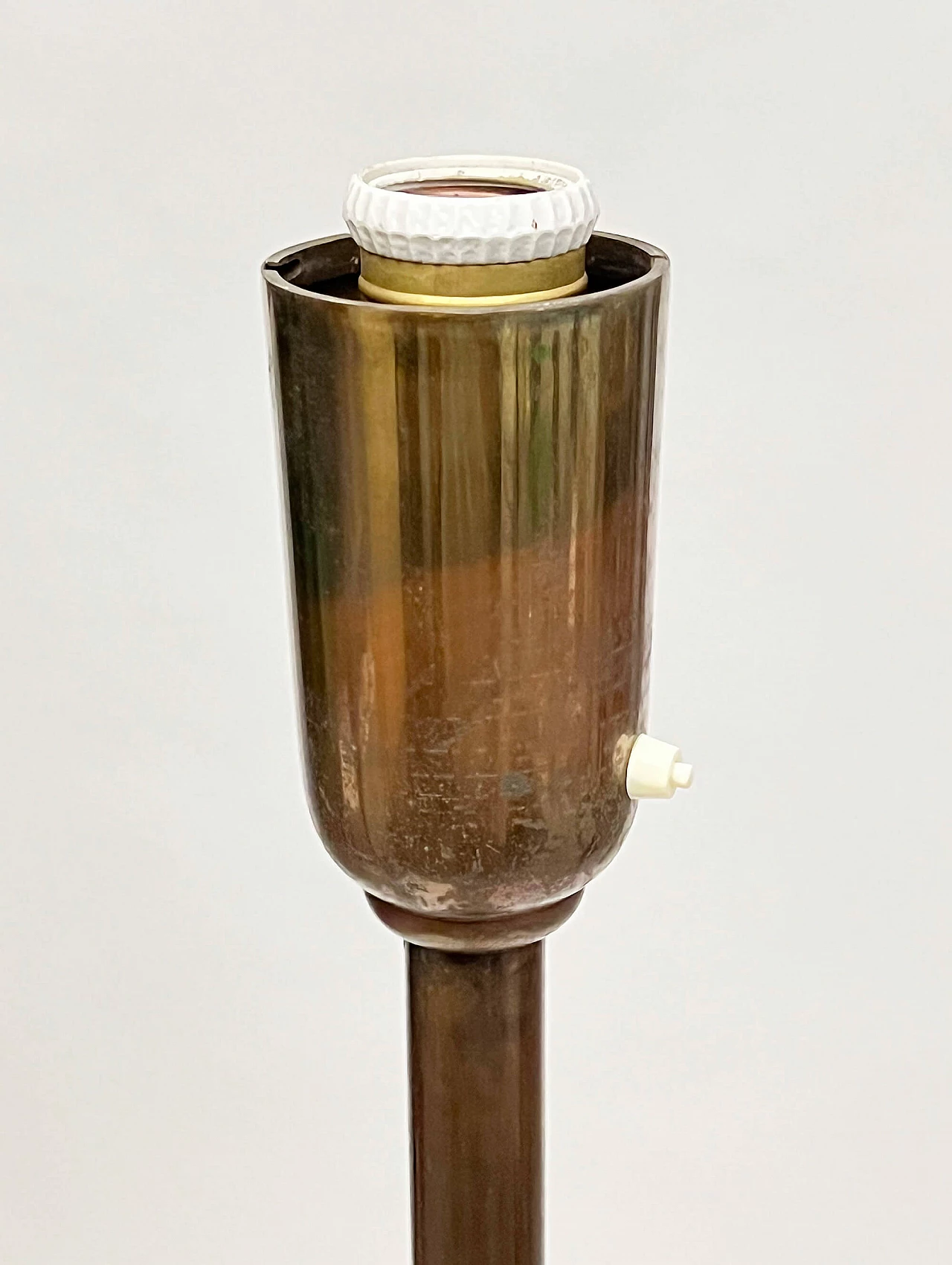 Alfa floor lamp in burnished brass by Luminator, 1930s 12