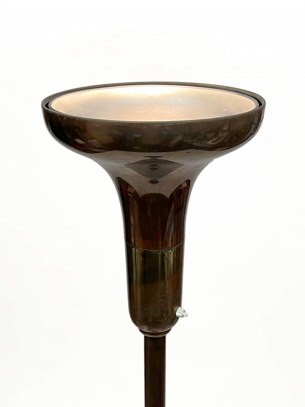 Alfa floor lamp in burnished brass by Luminator, 1930s 13