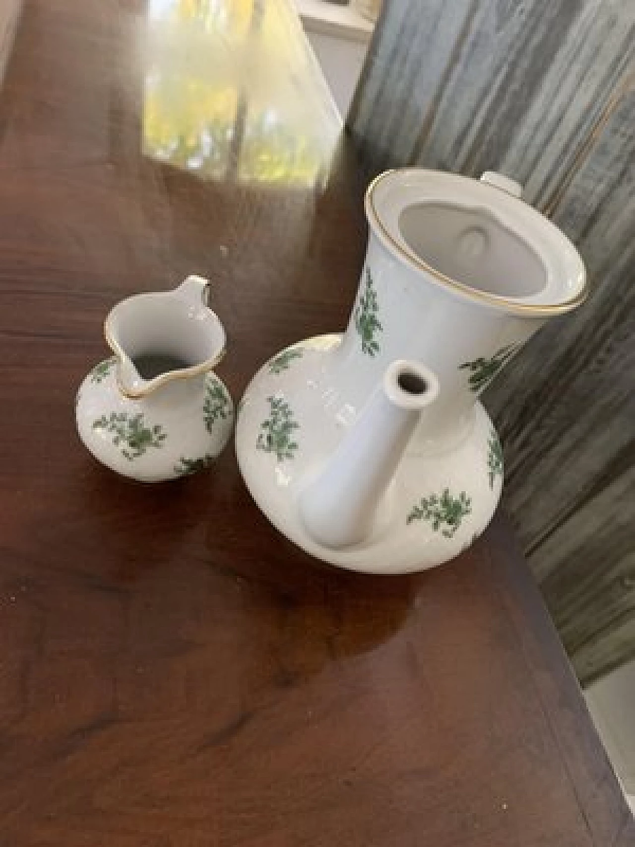 Porcelain coffee pot and milk jug by Bavaria Seltmann Weiden, 1950s 5
