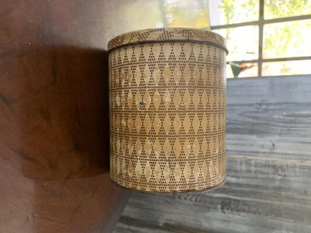 Barattolo per farina in metallo smaltato, anni '50 8