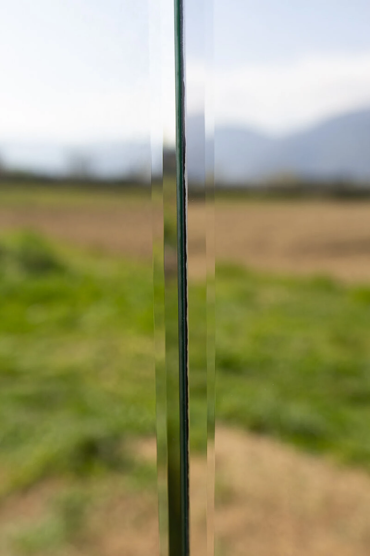 Wall-mounted three-module mirrored clothes stand, 1970s 9