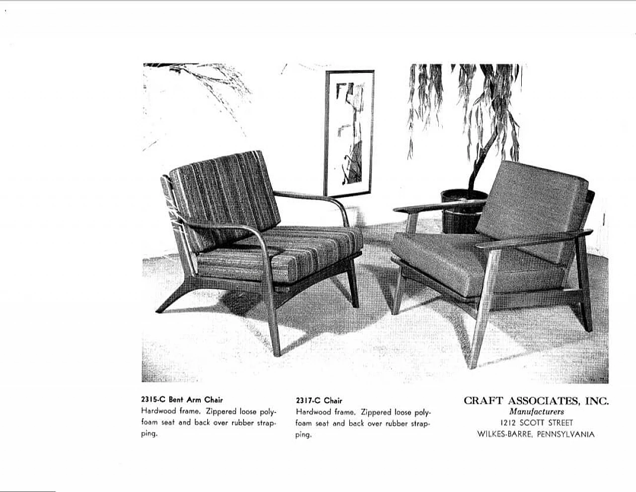 Divano 2315-C di Adrian Pearsall per Craft Associates, anni '60 16