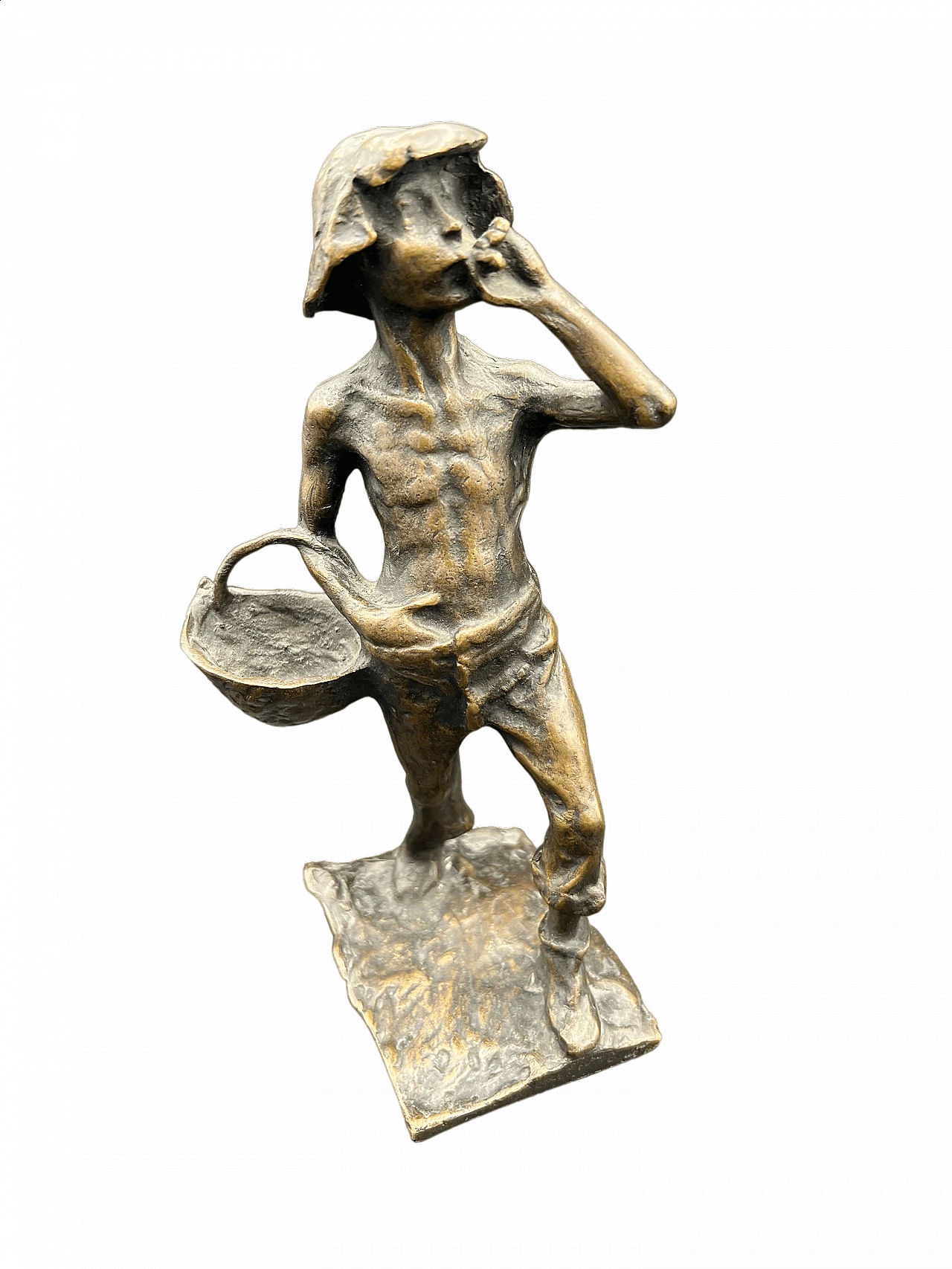 Roberto Fontana, Contadinello, scultura in bronzo 9