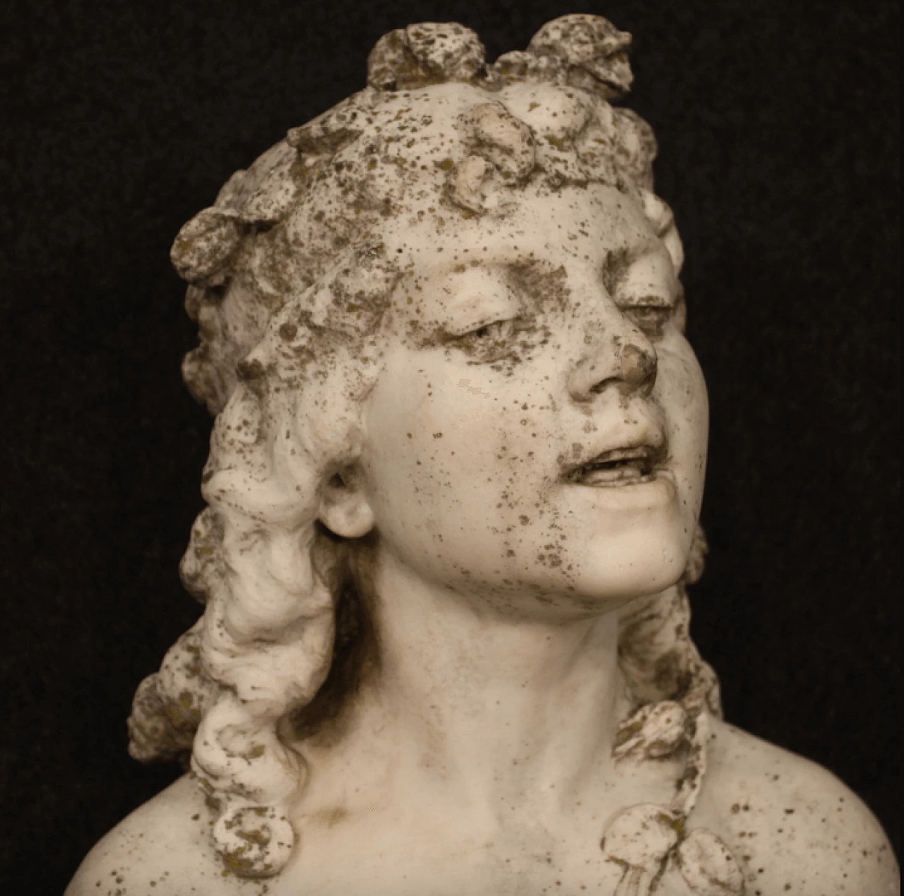 Serafino Ramazzotti, mezzobusto femminile, scultura in marmo, inizio '900 28
