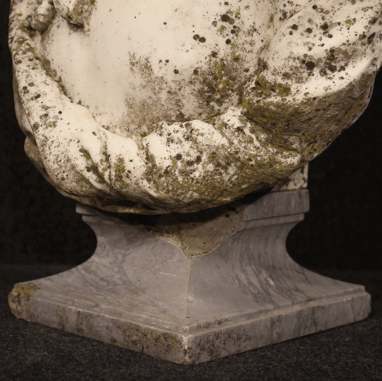 Serafino Ramazzotti, mezzobusto femminile, scultura in marmo, inizio '900 31