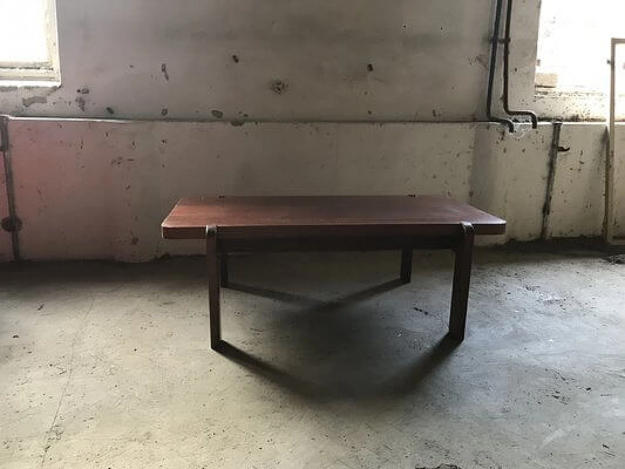 Hungarian wood coffee table, 1970s 5