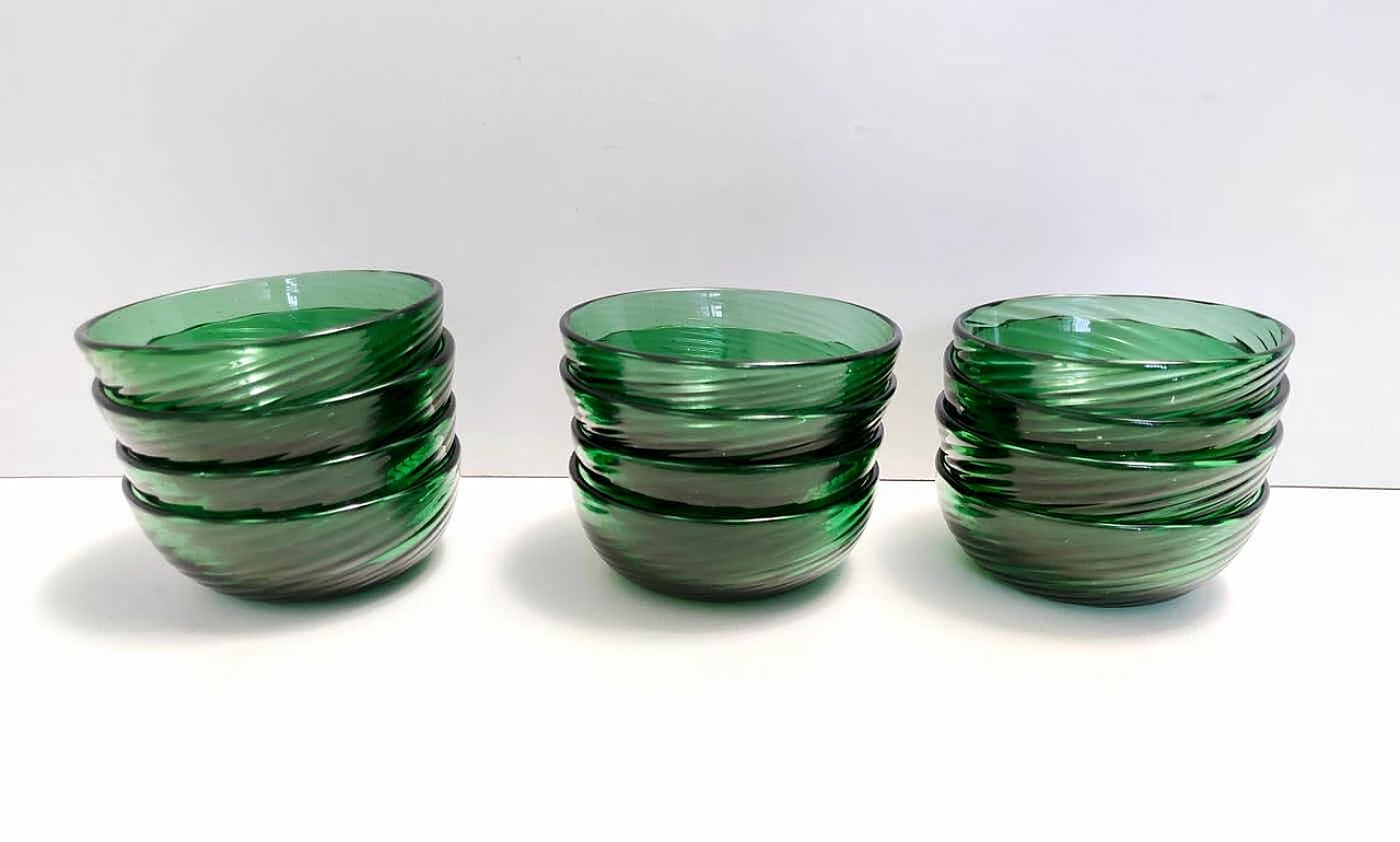 10 Blown glass dessert bowls by Greene & Greene for Vetreria Etrusca, 1950s 3