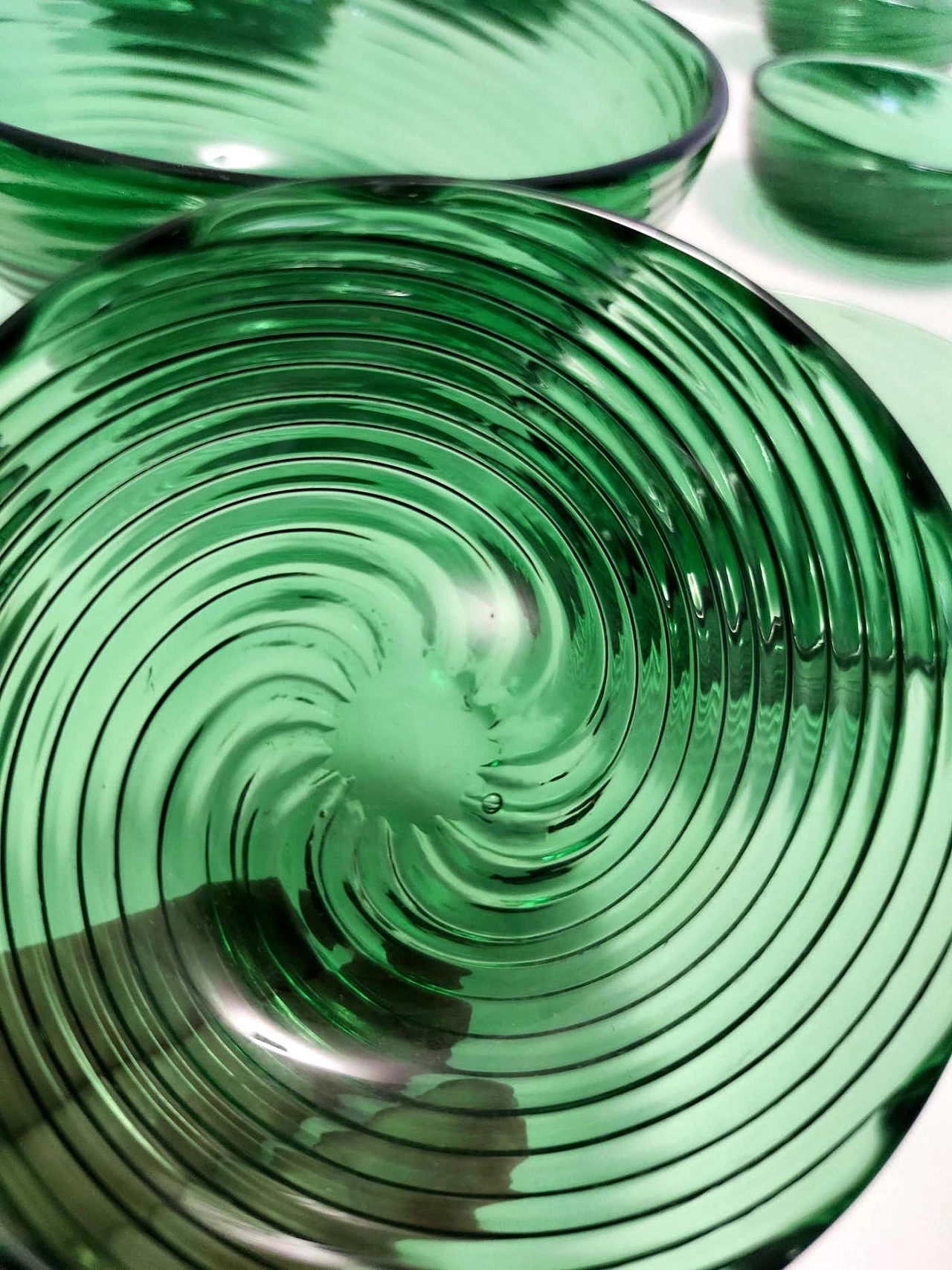 10 Blown glass dessert bowls by Greene & Greene for Vetreria Etrusca, 1950s 6