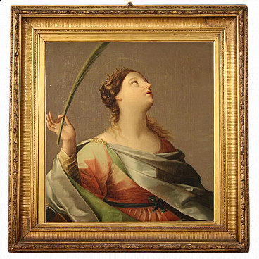 Saint Catherine of Alexandria, oil painting on canvas, second half of the 18th century