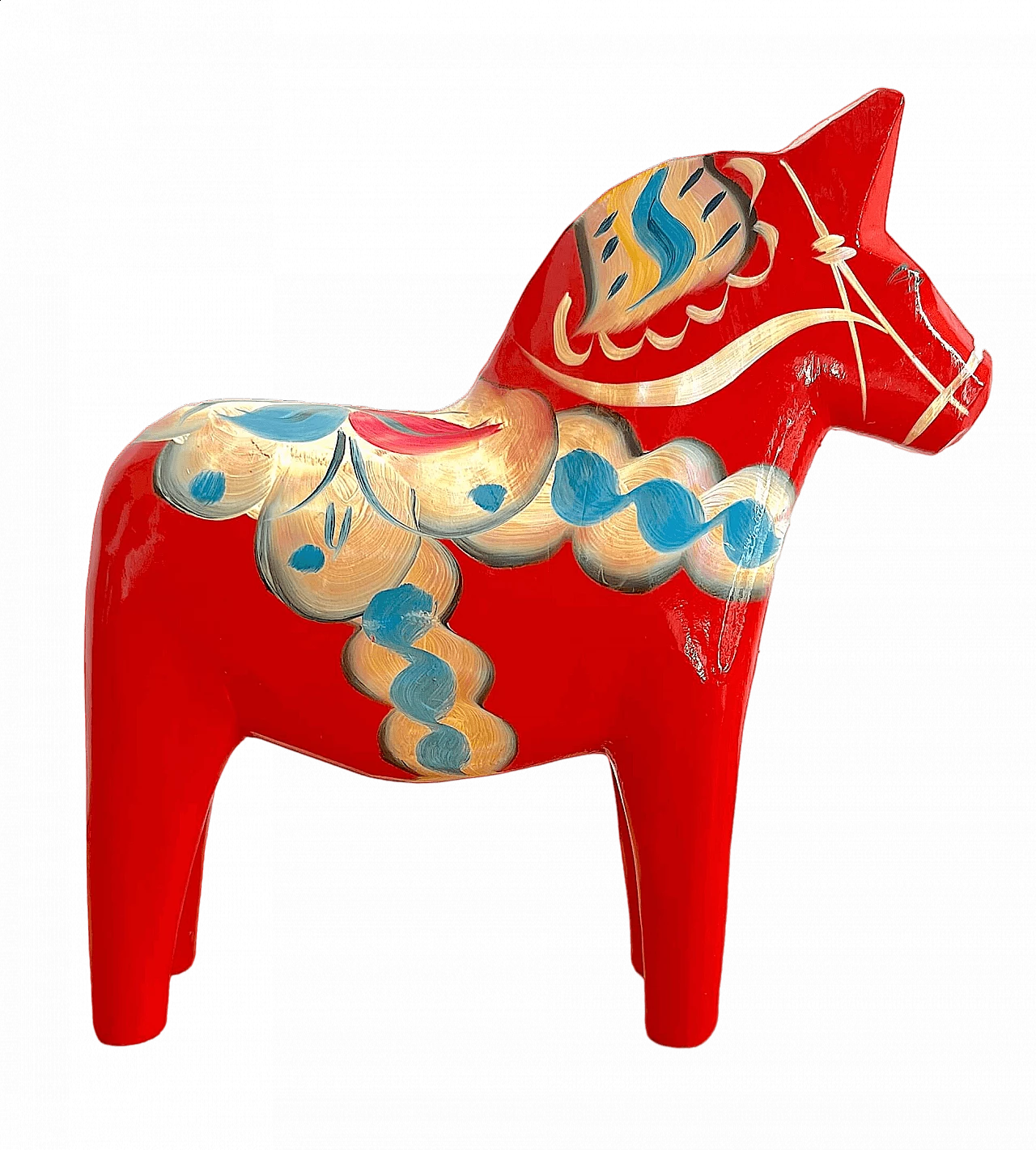 Wooden horse by Nils Olssen for Äkta Dalahemslöjd, 1970s 12