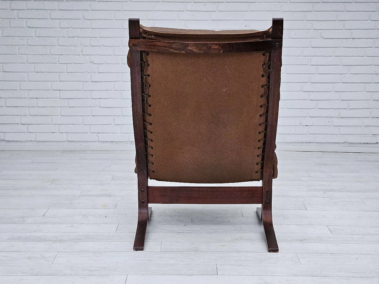 Leather and bentwood Siesta armchair by Ingmar Relling for Westnofa, 1970s 10