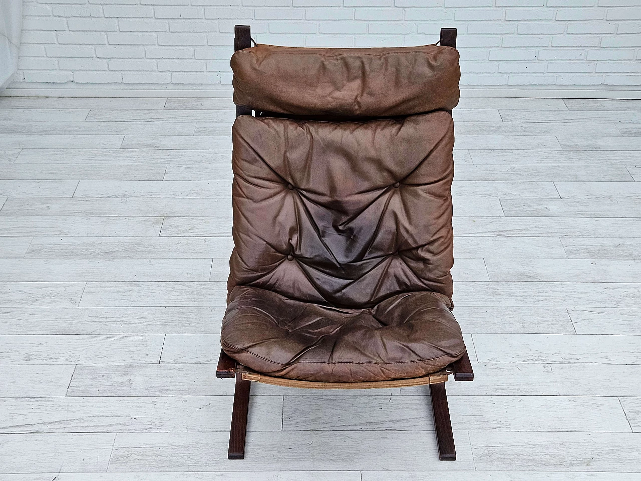 Leather and bentwood Siesta armchair by Ingmar Relling for Westnofa, 1970s 13