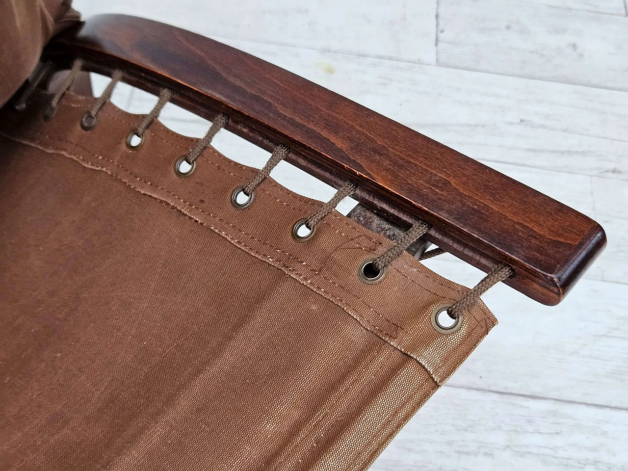 Leather and bentwood Siesta armchair by Ingmar Relling for Westnofa, 1970s 14