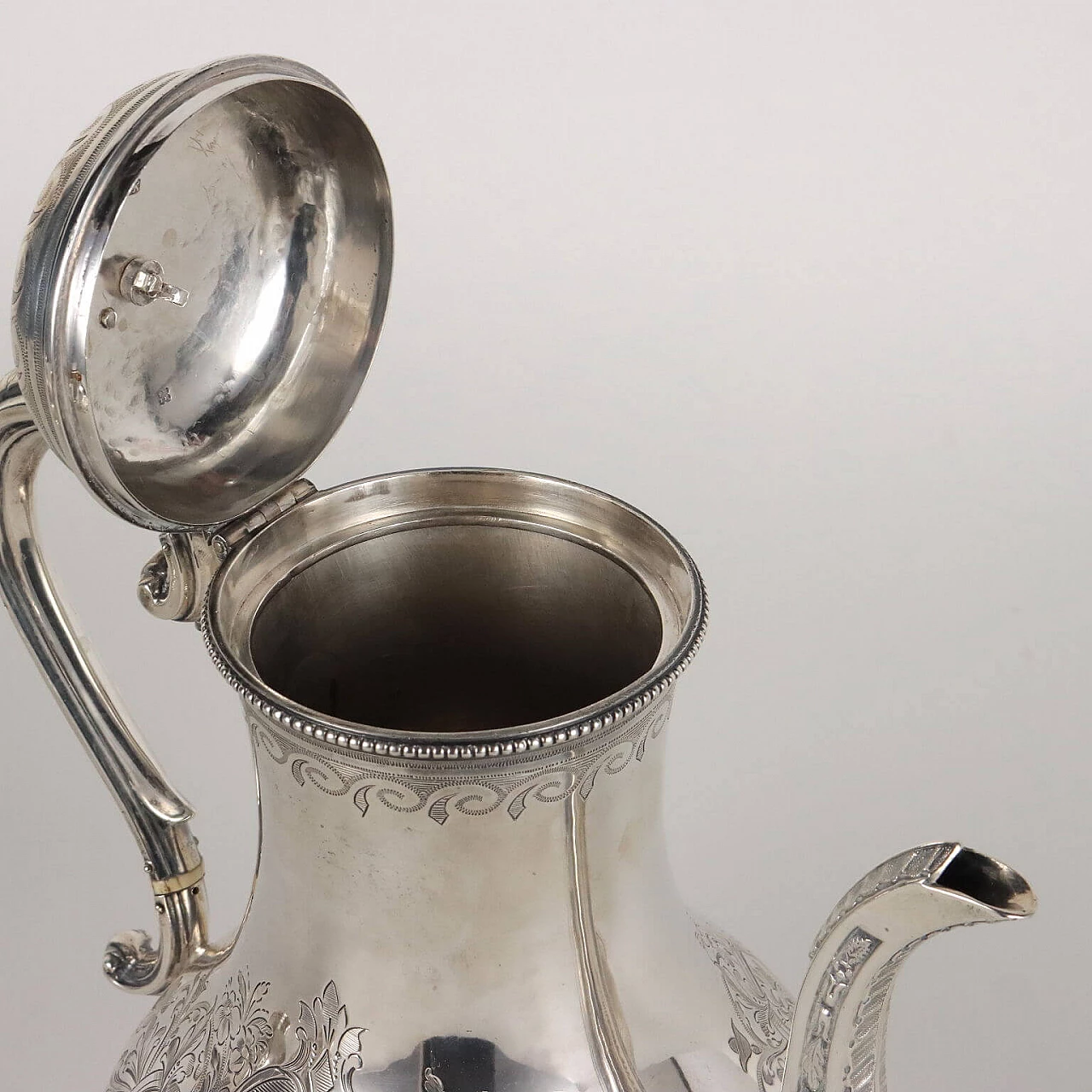 Tea and coffee service in 925 sterling silver by Martin Hall & Co, 1950s 5
