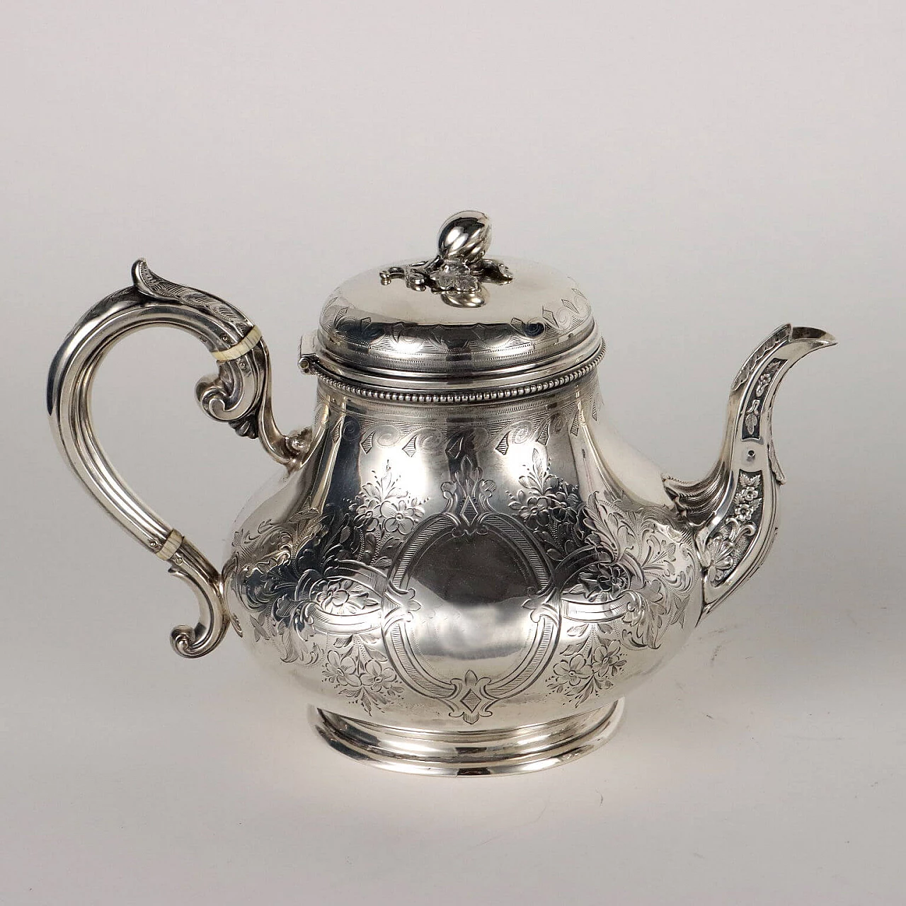 Tea and coffee service in 925 sterling silver by Martin Hall & Co, 1950s 9