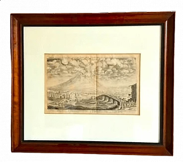 J. von Sandrart and M. Merian, Eruption of Vesuvius, engraving, 17th century