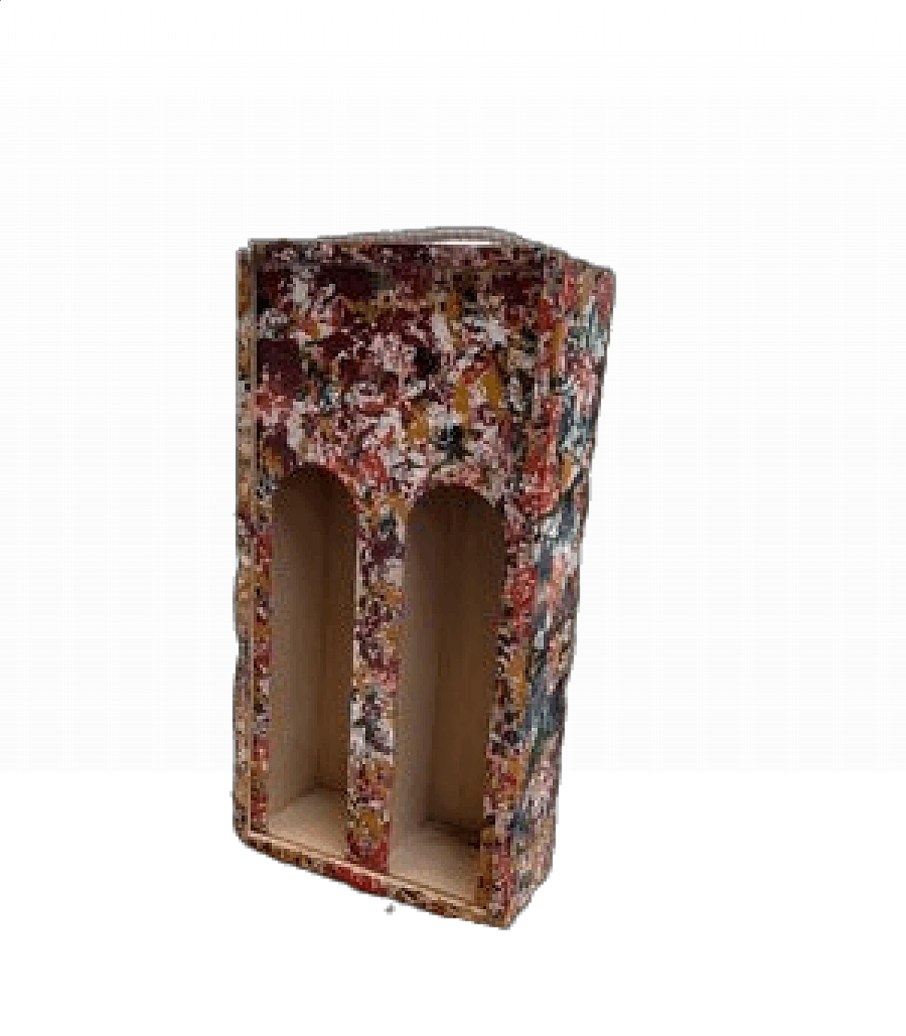 Porta bottiglie di vino in legno dipinto, anni 2000 5