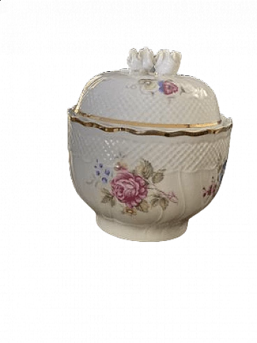 Porcelain box with lid by Hollóháza