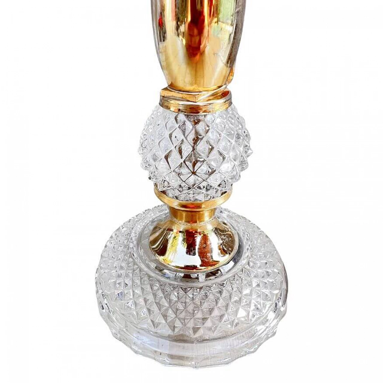 Lampada da comodino in cristallo Baccarat, anni '70 2