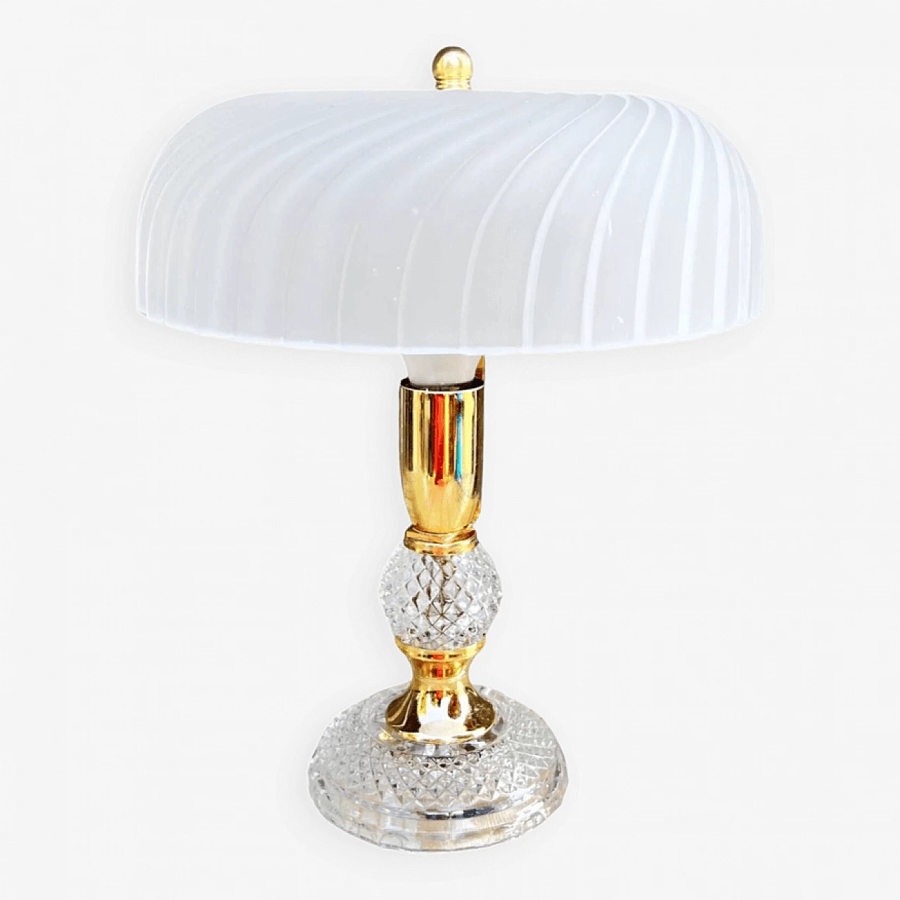 Lampada da comodino in cristallo Baccarat, anni '70 7