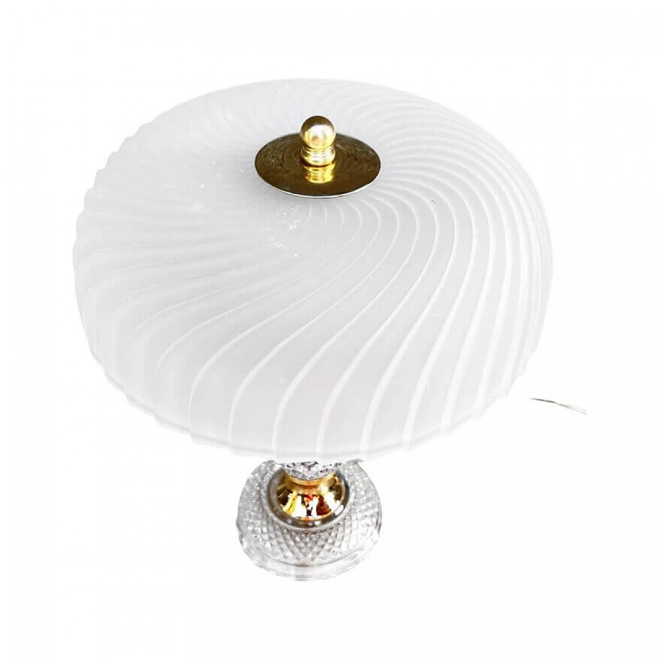 Lampada da comodino in cristallo Baccarat, anni '70 8