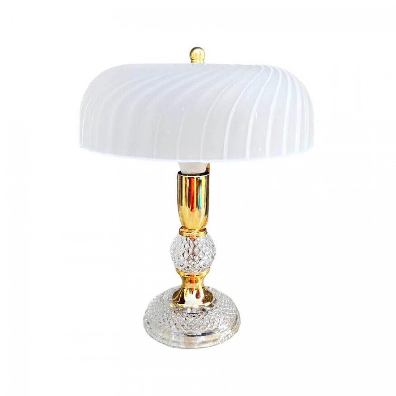 Lampada da comodino in cristallo Baccarat, anni '70 9