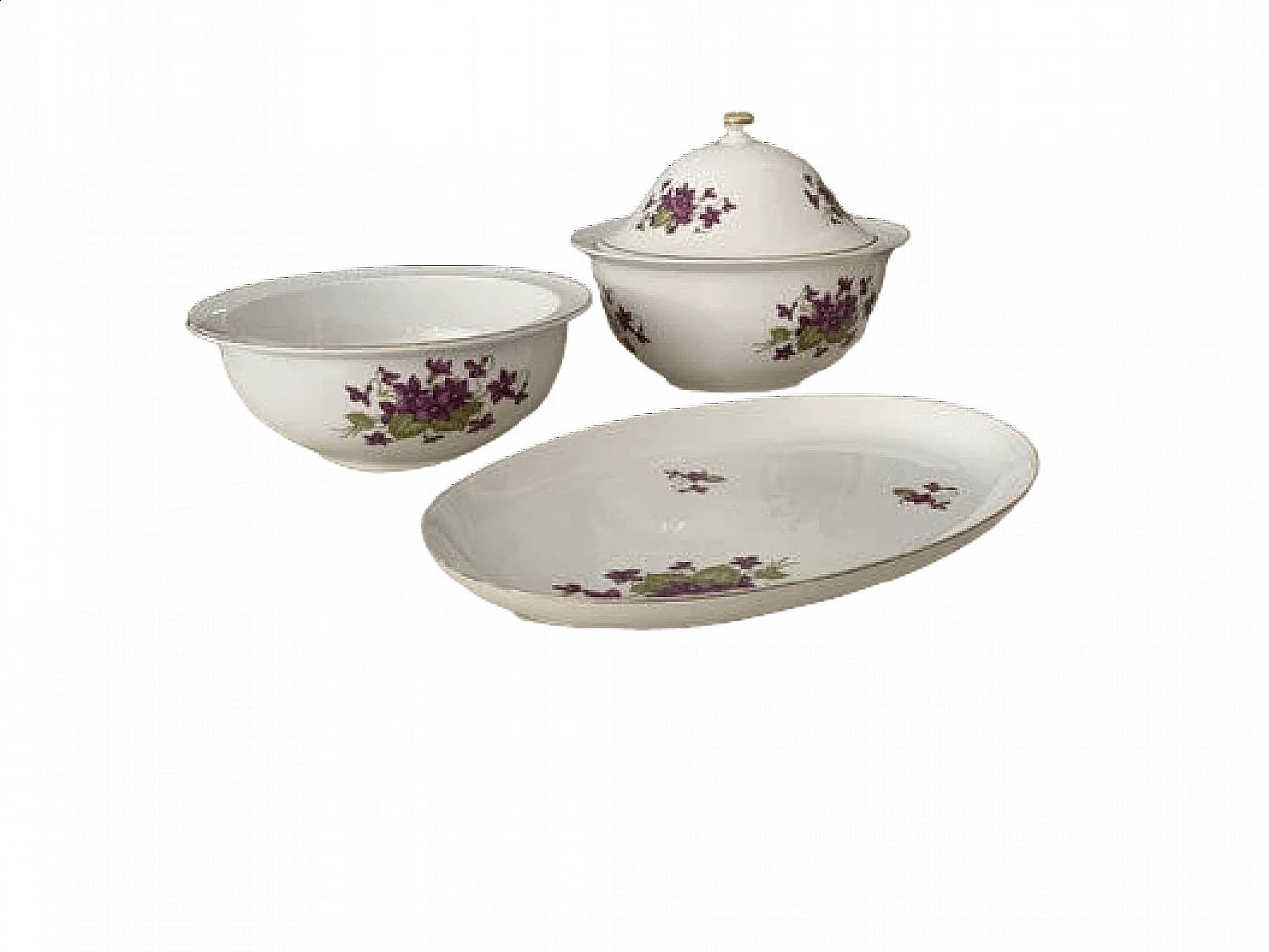 Porcelain table service by Henneberg Porzellan 1777, 1960s 10