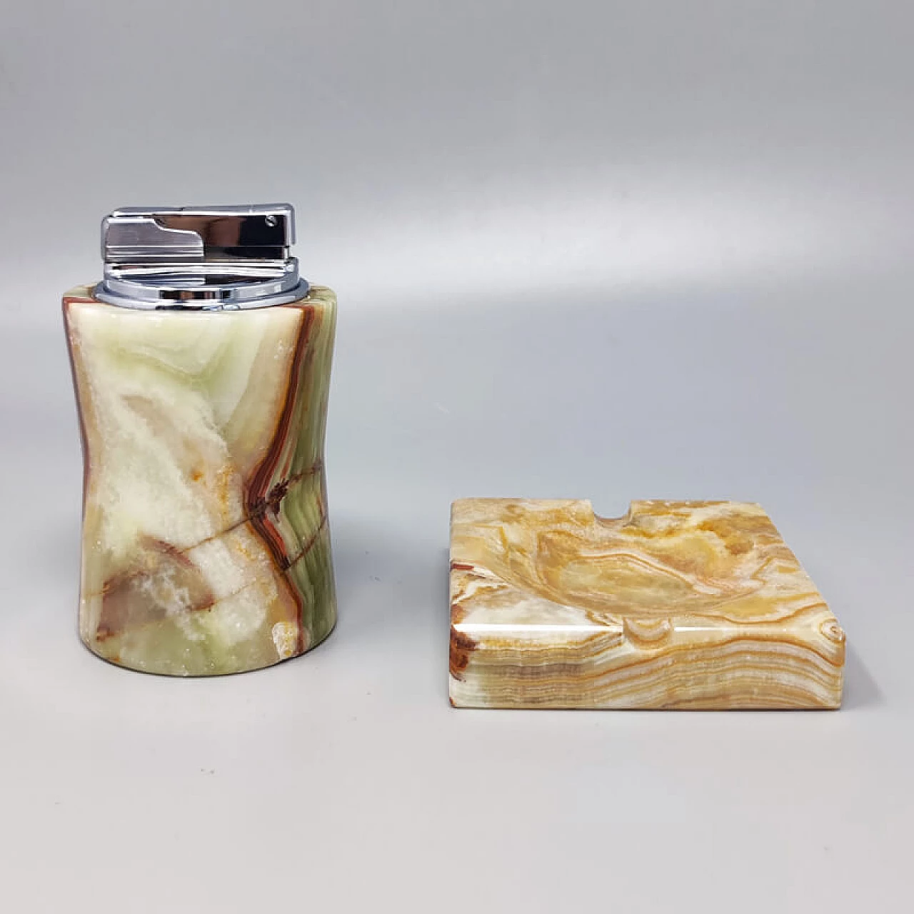 Onyx ashtray and lighter, 1960s 2
