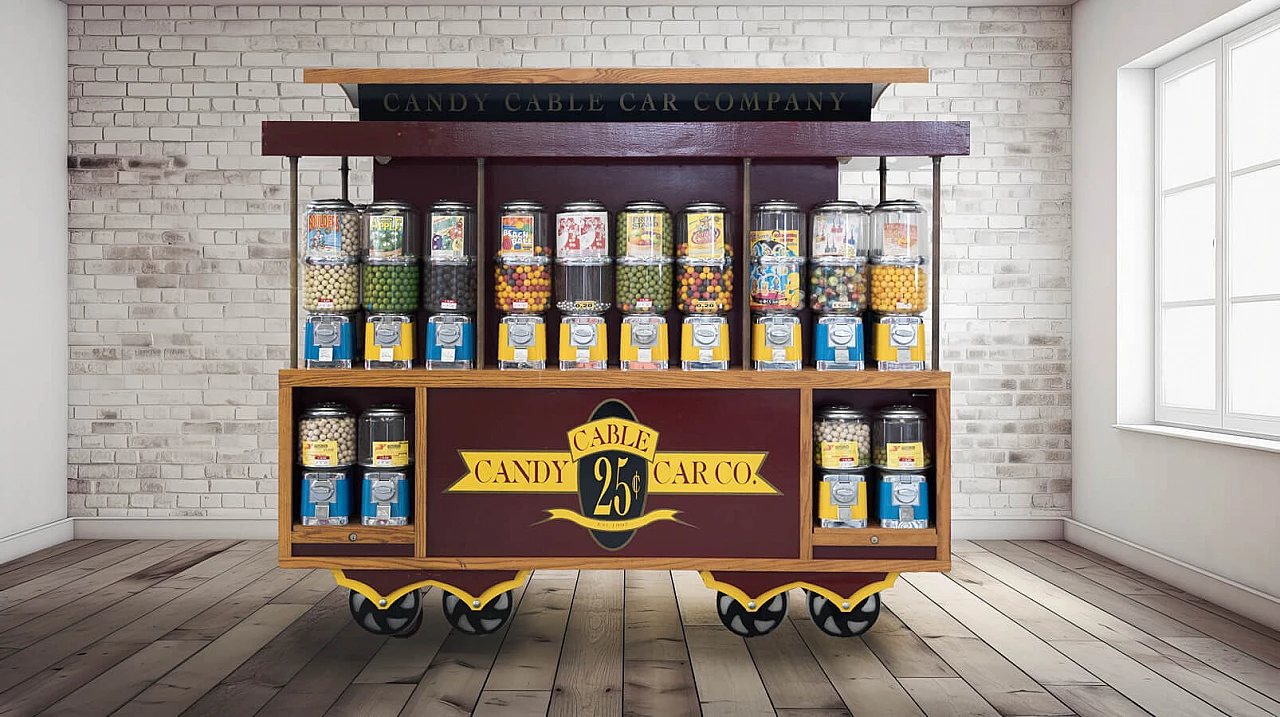 Candy vending machine on wheels by Blackdog, 2000s 1