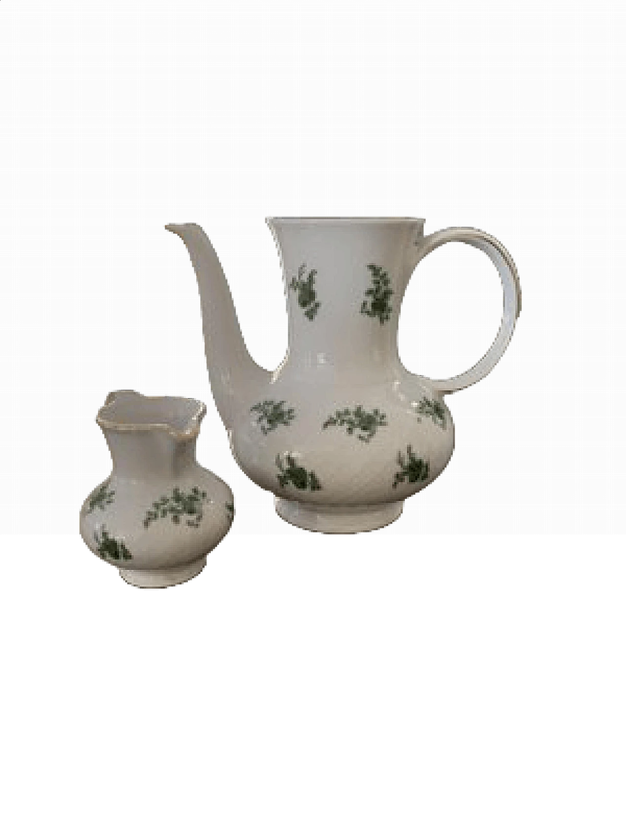 Porcelain coffee pot and milk jug by Bavaria Seltmann Weiden, 1950s 10