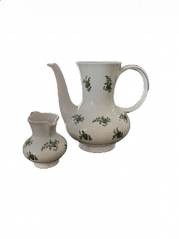 Porcelain coffee pot and milk jug by Bavaria Seltmann Weiden, 1950s