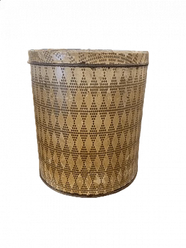 Barattolo per farina in metallo smaltato, anni '50