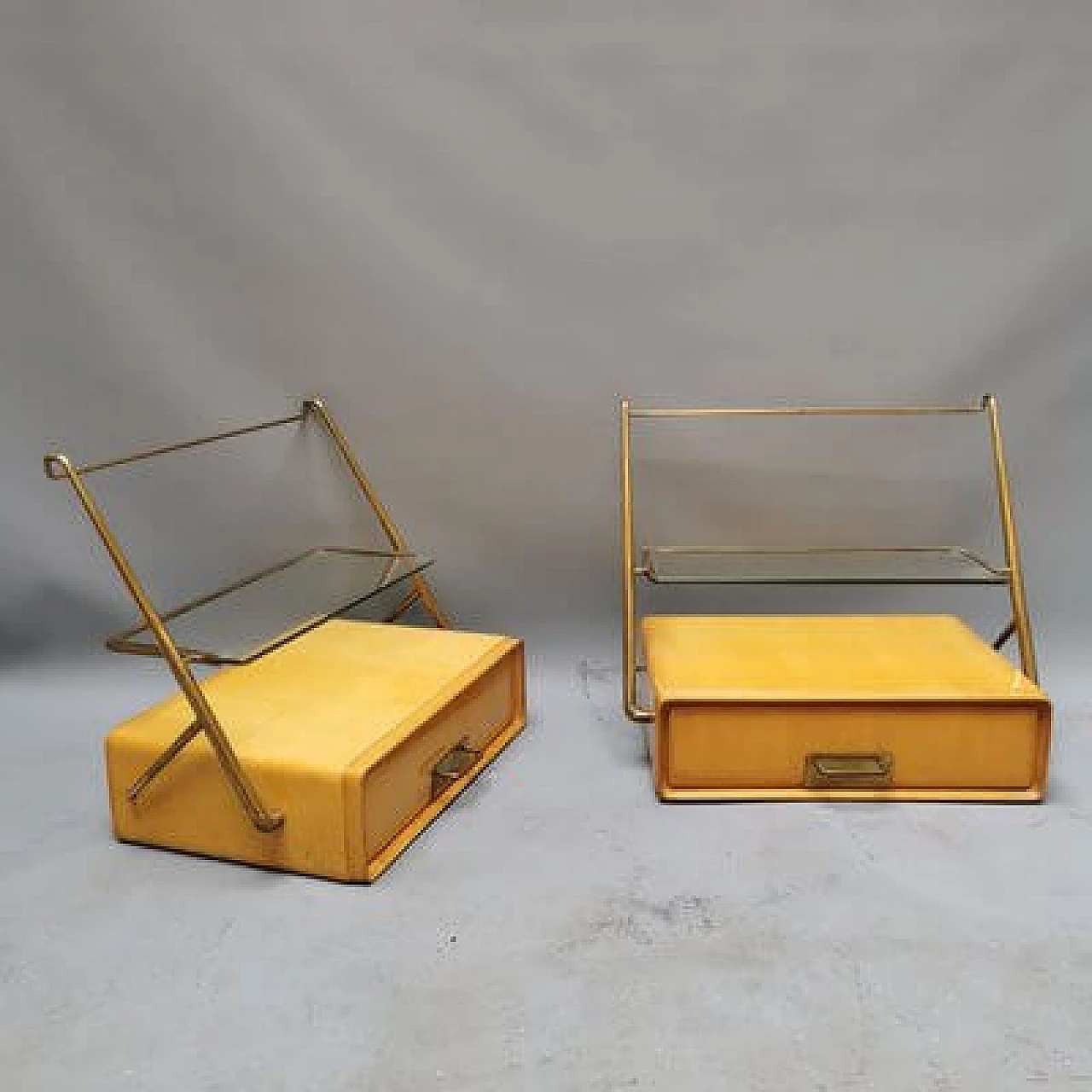 Pair of nightstands by Silvio Cavatorta, 1950s 14