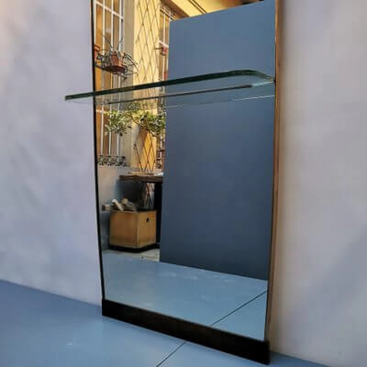 Mirror with glass shelf, 1970s 15