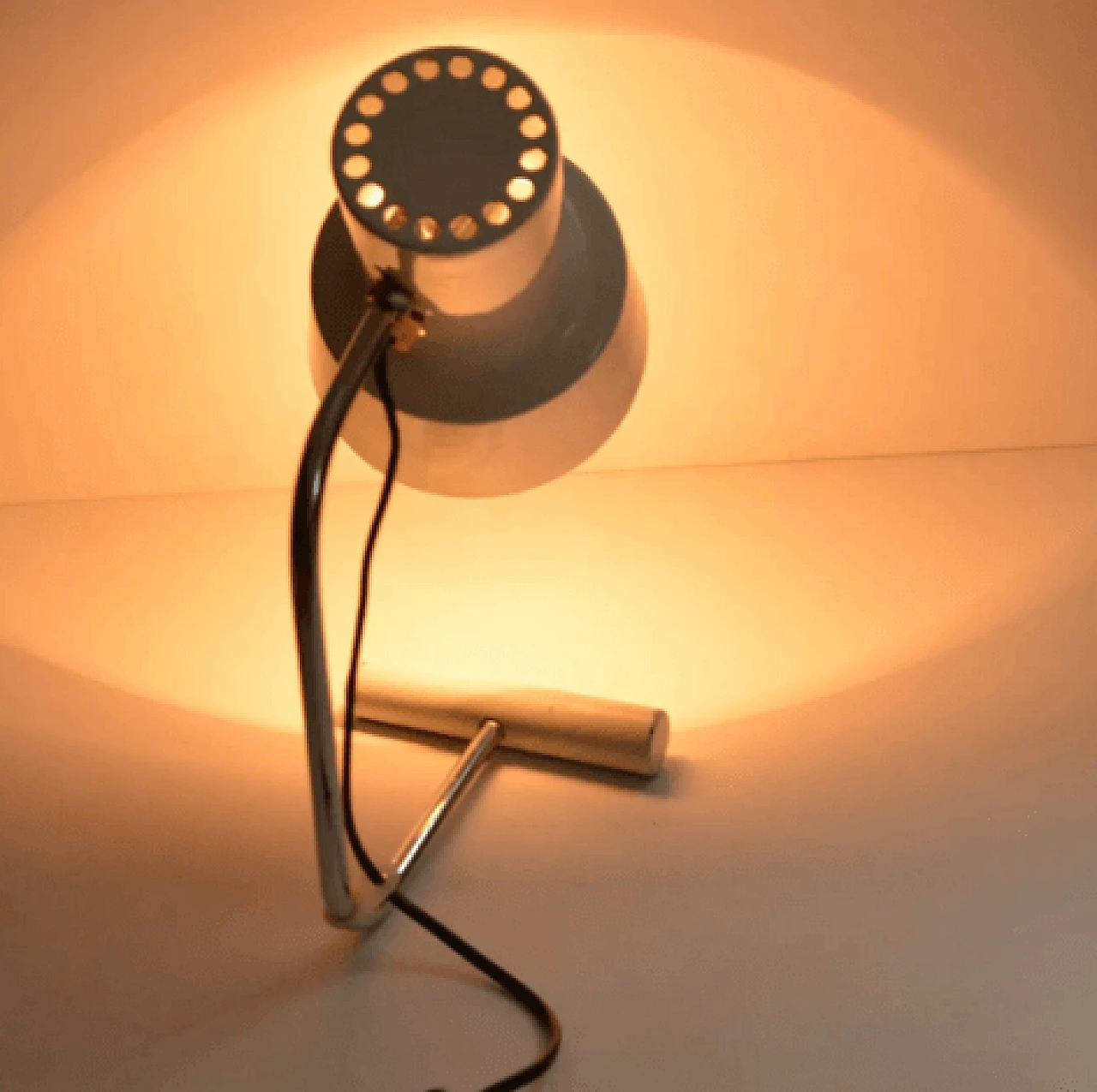 Metal table lamp by Josef Hurka for Napako, 1960s 3
