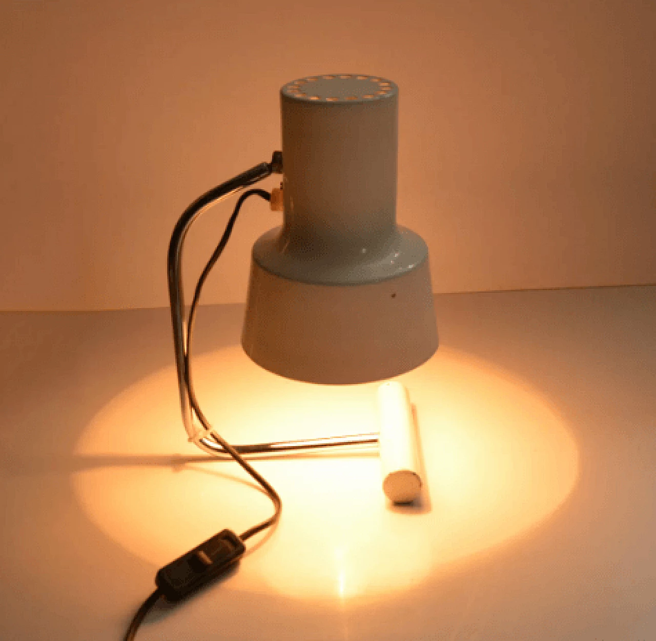 Metal table lamp by Josef Hurka for Napako, 1960s 4