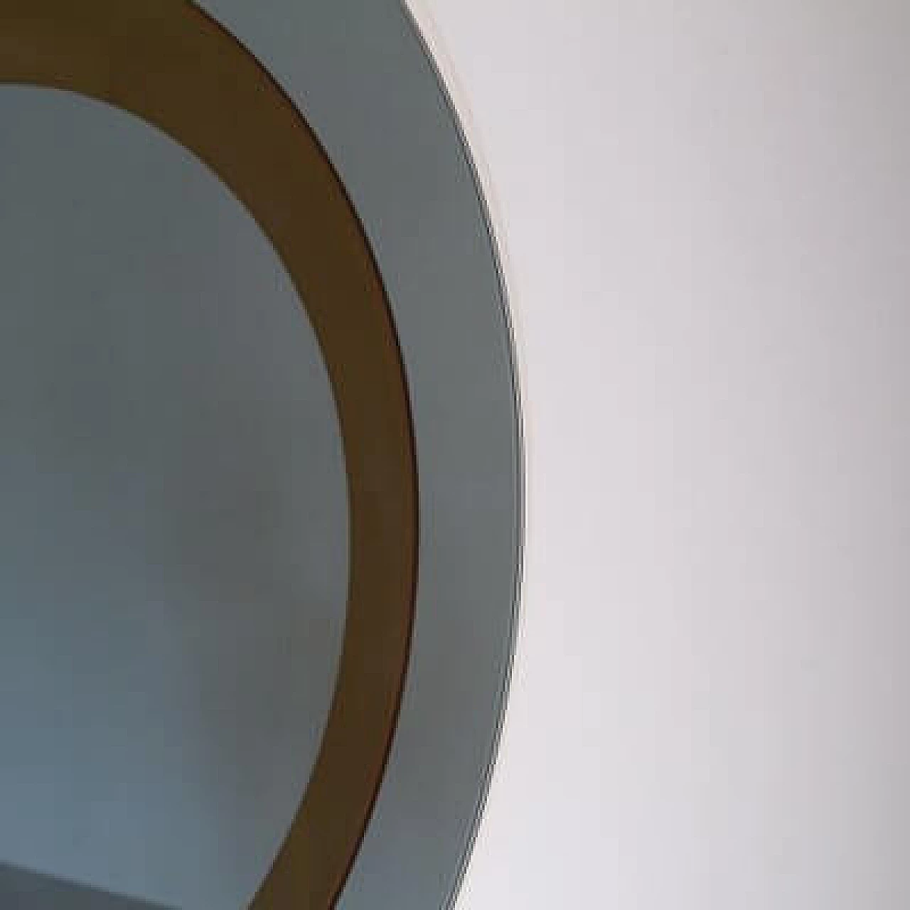 Round wall mirror by Cristal Art, 1970s 7