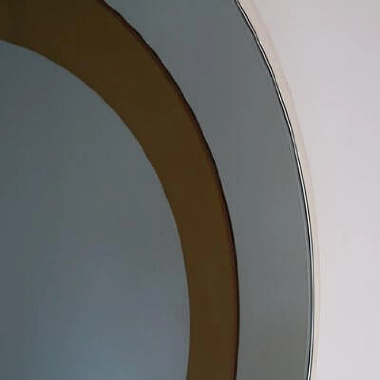 Specchio da parete rotondo di Cristal Art, anni '70 11