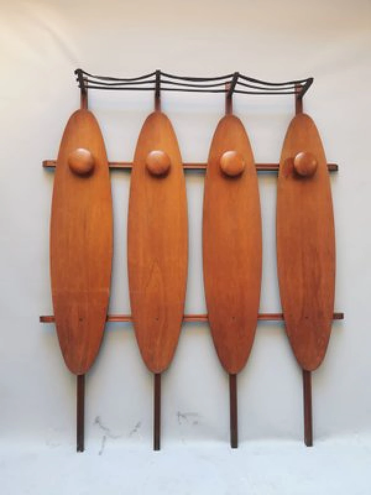 Wood coat rack, 1950s 1