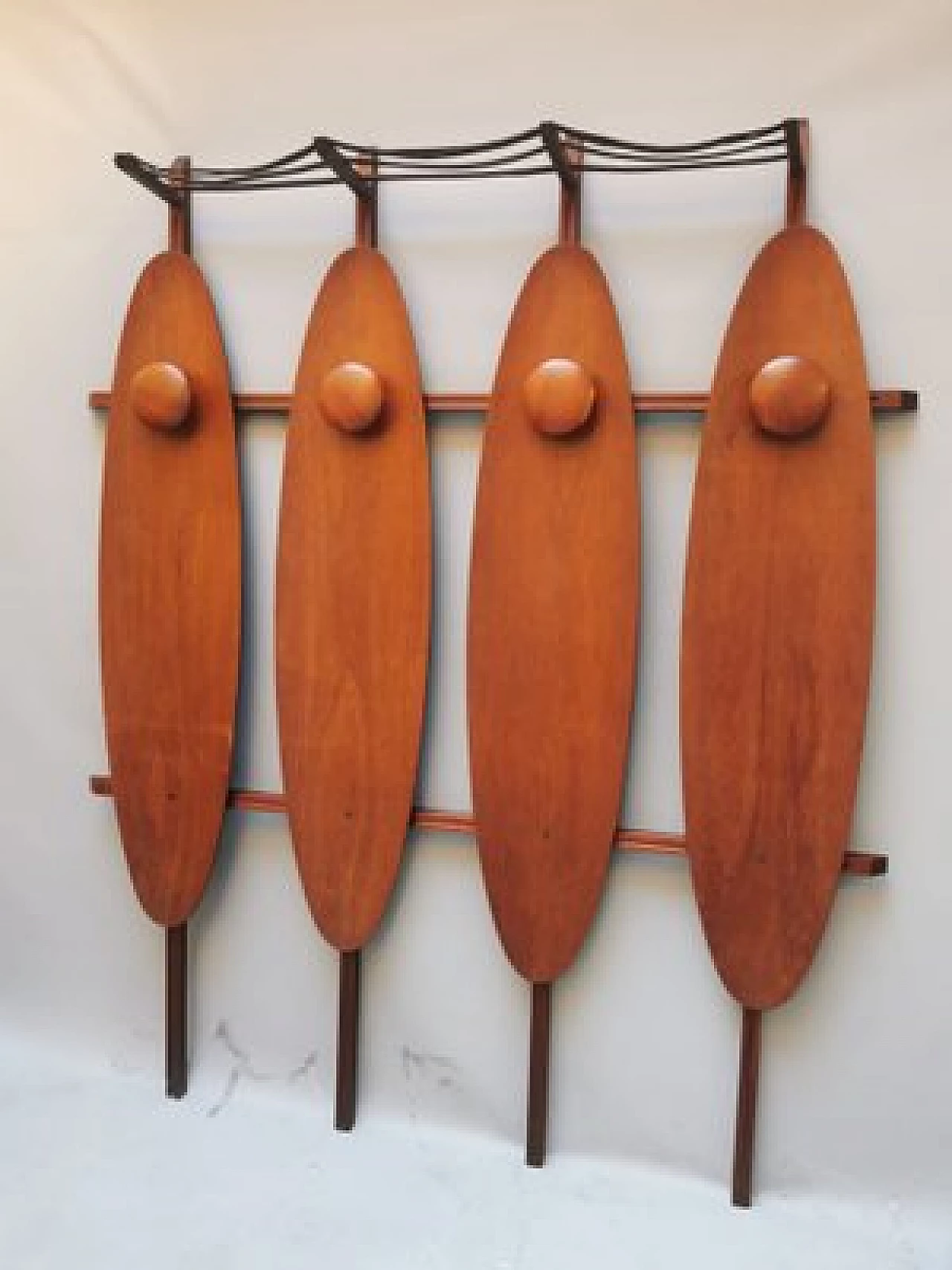 Wood coat rack, 1950s 6