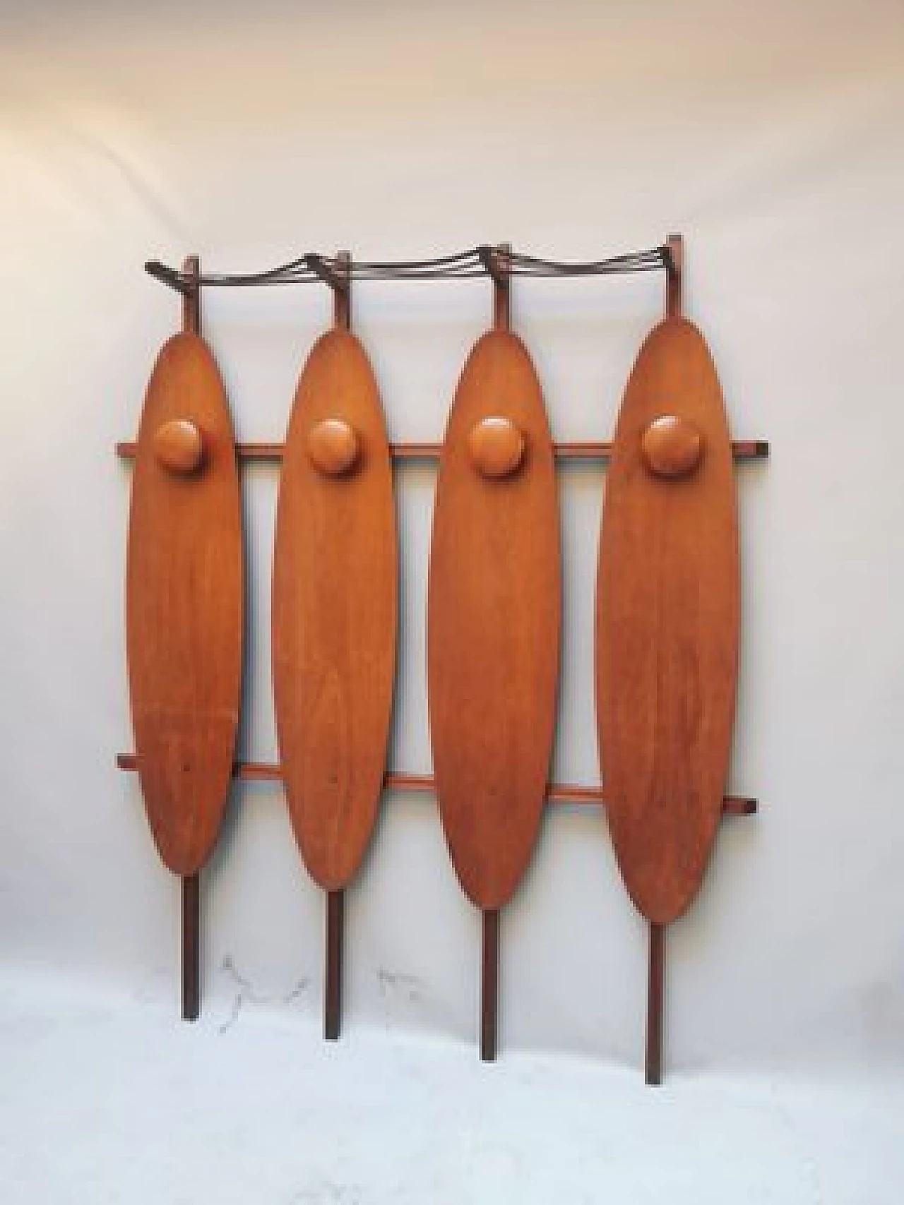 Wood coat rack, 1950s 8