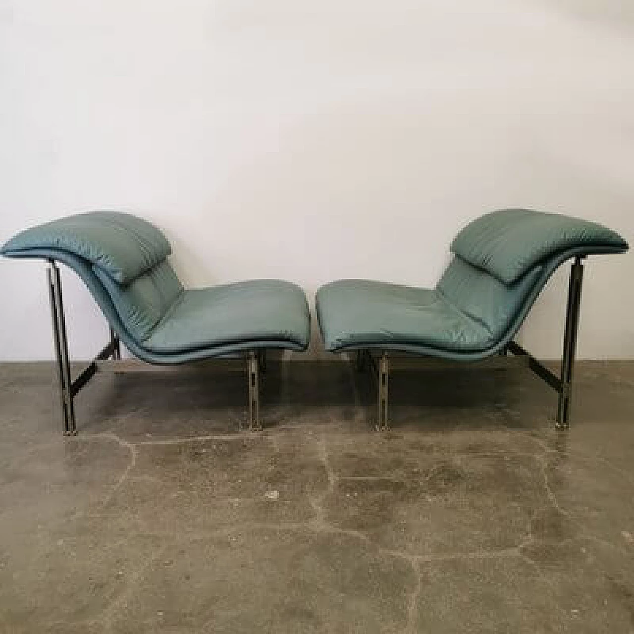 Pair of armchairs by Giovanni Offredi for Saporiti, 1970s 1