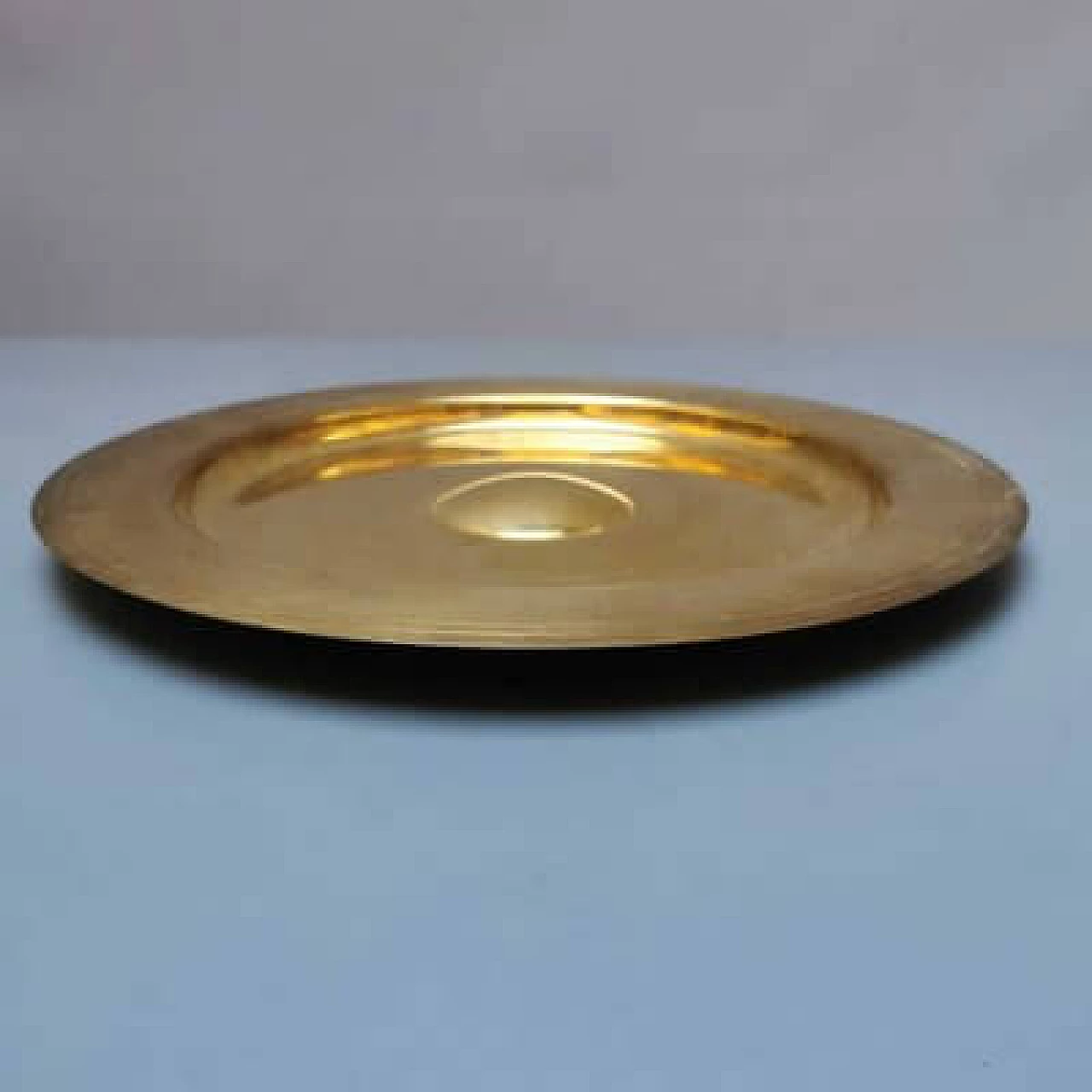 Gilded brass plate, 1950s 2