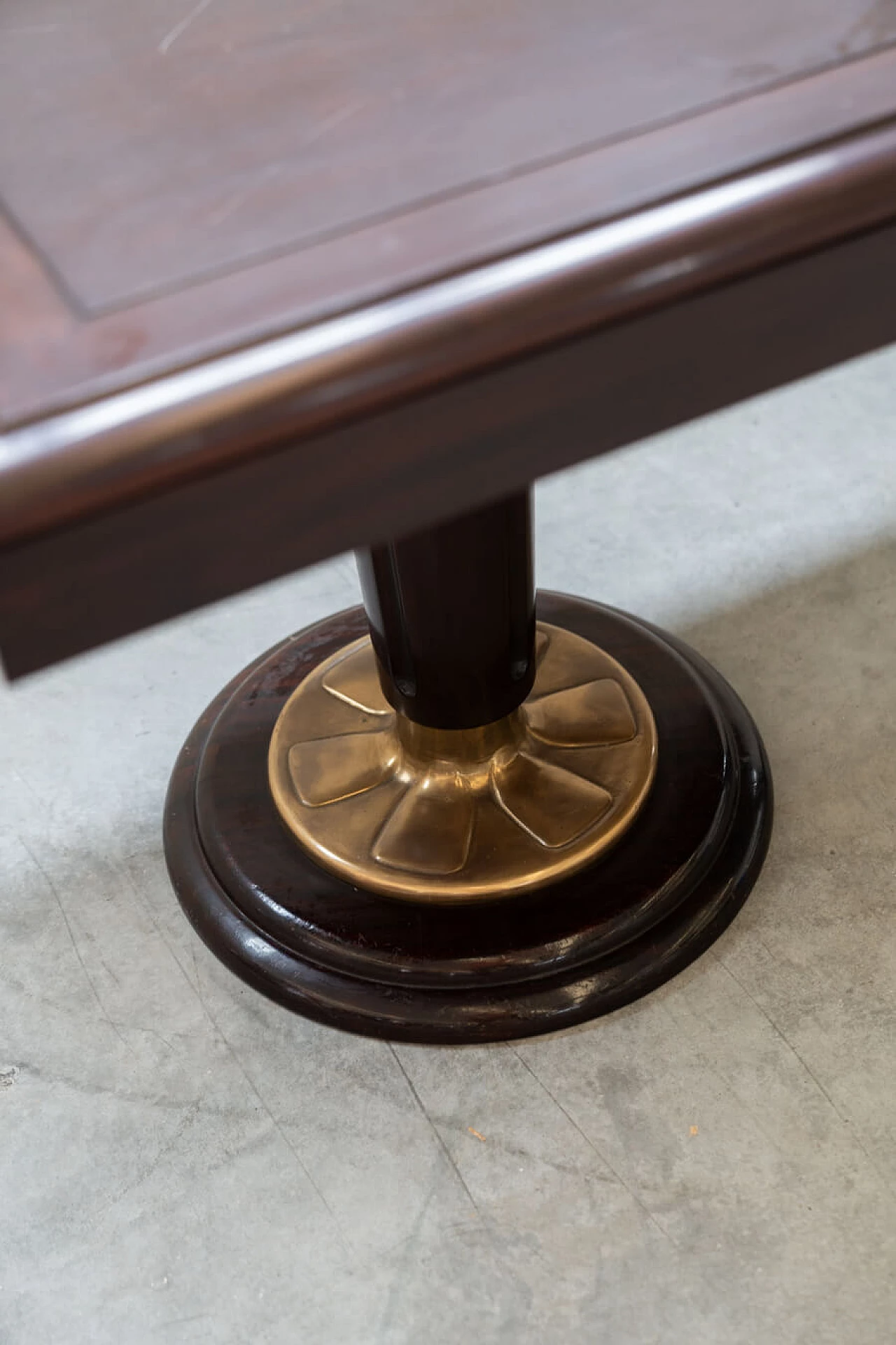 6 Mahogany chairs and table in naval style, 1980s 8