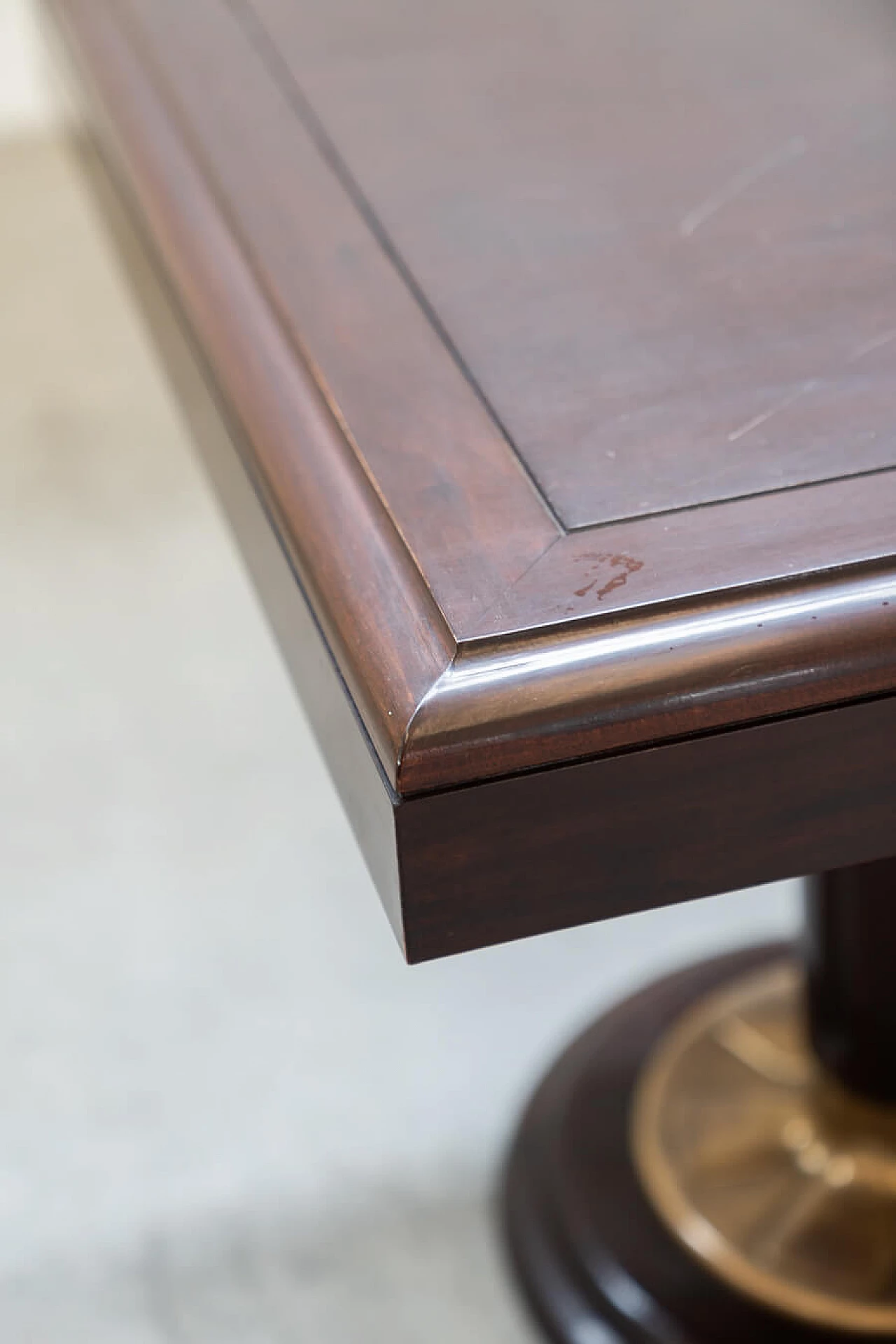 6 Mahogany chairs and table in naval style, 1980s 9