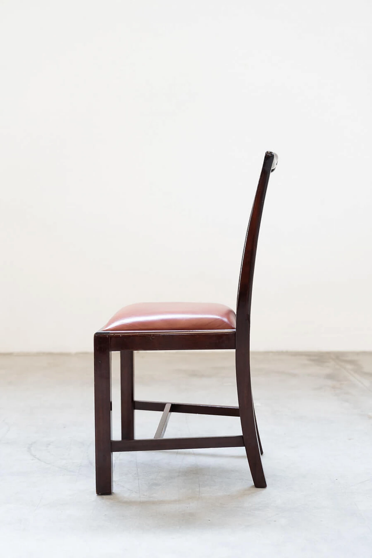 6 Mahogany chairs and table in naval style, 1980s 23