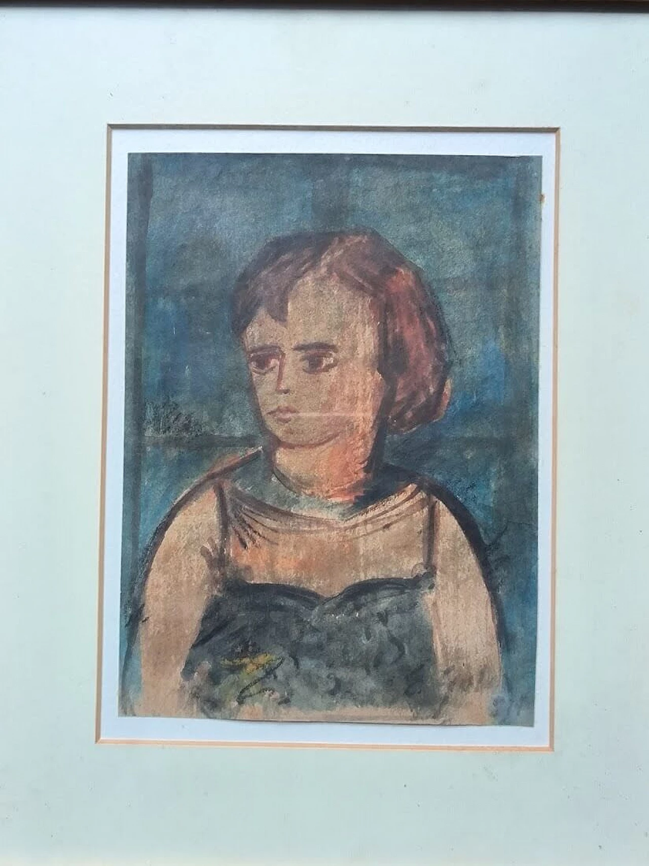 Emilio Gola, Studio di giovinetta, gouache su carta, 1914 11