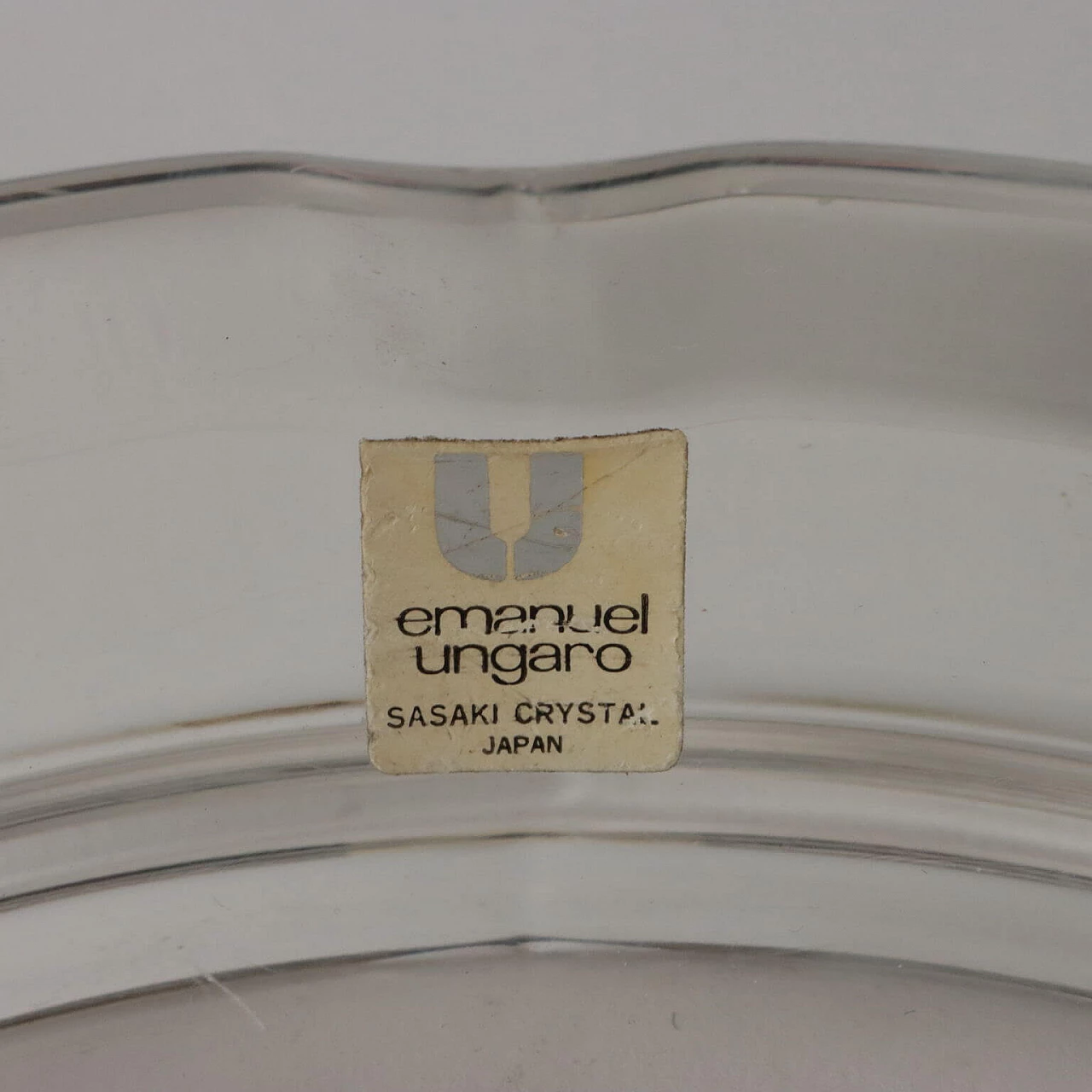 Posacenere in cristallo di Emanuel Ungaro, anni '90 4