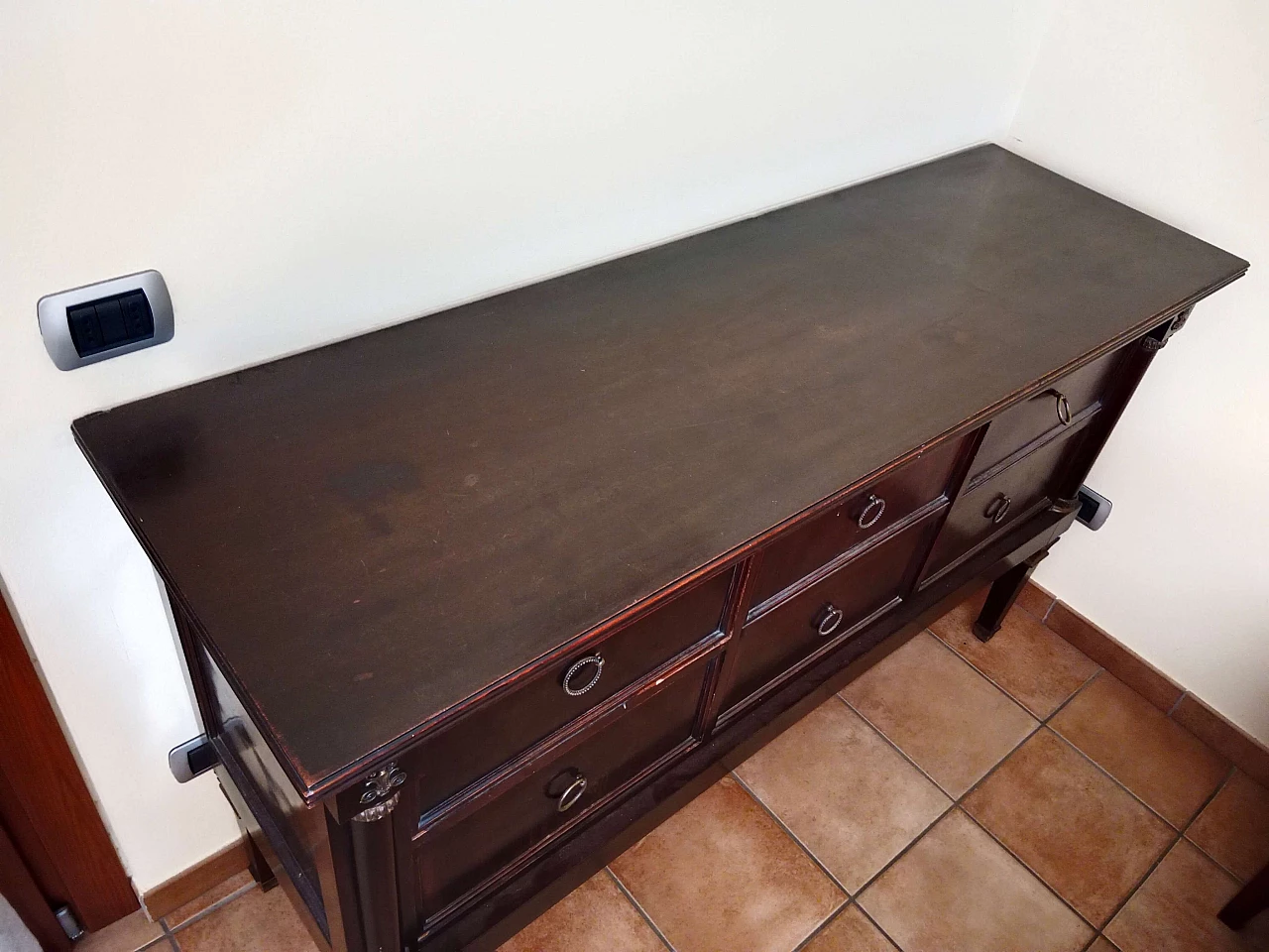 Cassettone Impero in mogano, '800 1